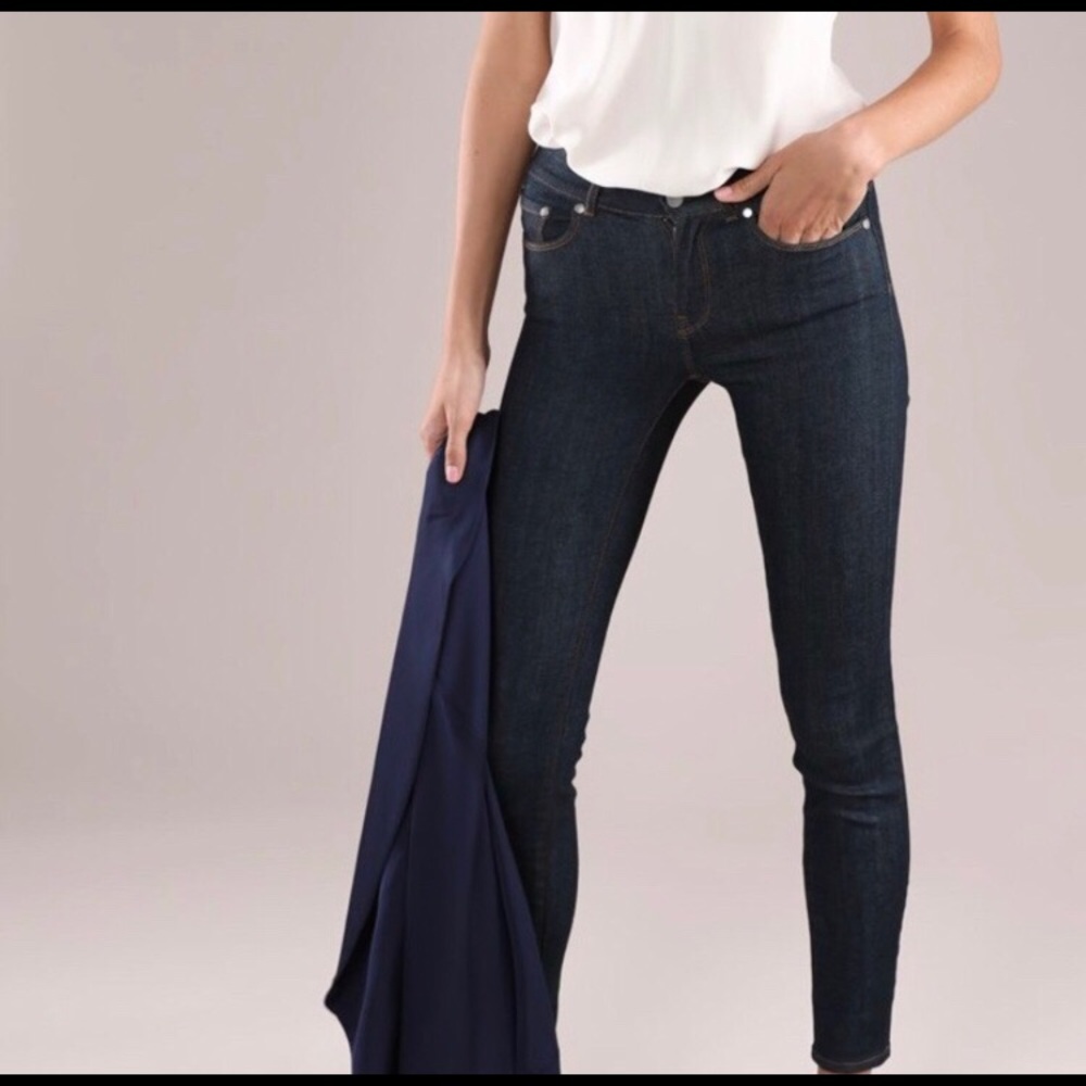 Grana Dark Wash Skinny Jeans High Waisted